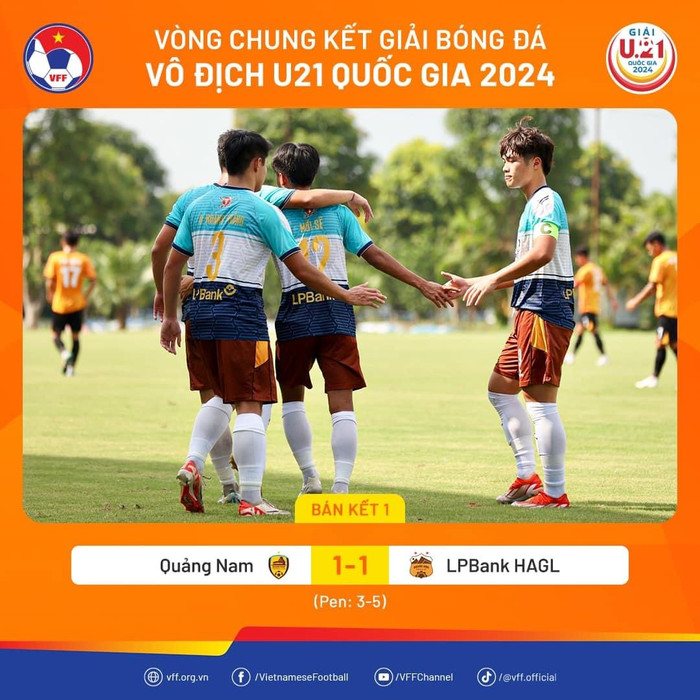 U21 HAGL đã vào chung kết U21 Quốc gia 2024. Ảnh: VFF