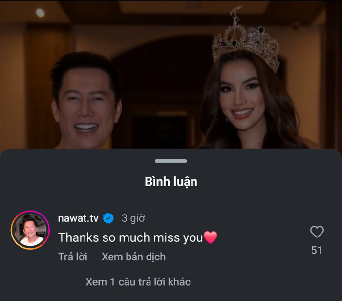 Chỉ có Hoa hậu Lê Hoàng Phương nhận được hồi âm từ chủ tịch Miss Grand International.