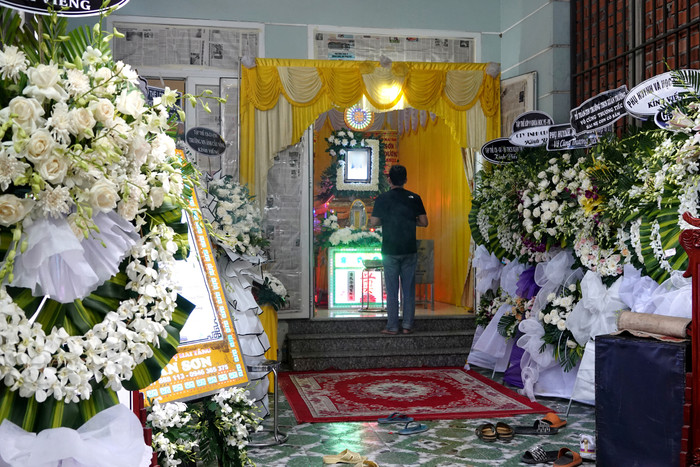 Không khí tang thương bao trùm căn nhà nhỏ. Ảnh: Đời sống & Pháp luật