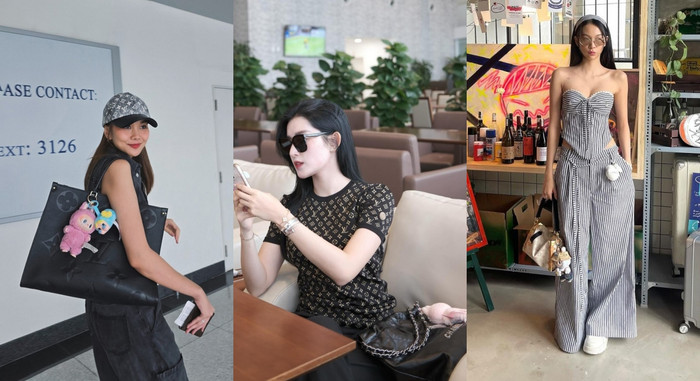 Thanh Hằng, Á hậu Huyền My cũng đã ứng dụng phong cách này. Ảnh IGNV