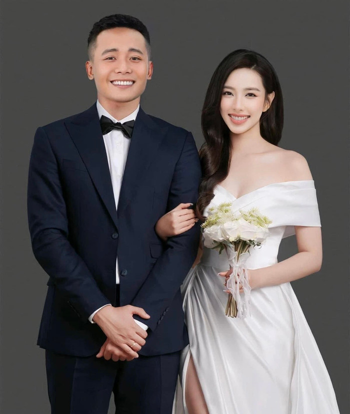 Ảnh cưới Thuỳ Tiên - Quang Linh được netizen cắt ghép.