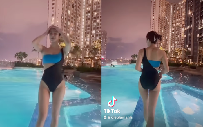 Vóc dáng tràn đầy sức sống của Diệp Lâm Anh. Ảnh: Chụp màn hình