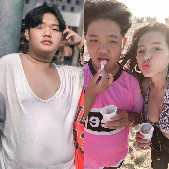 Hình ảnh của em gái Ngân 98 trước khi phẫu thuật chuyển giới. Thời còn là con trai, Phương Anh sở hữu vẻ ngoài mũm mĩm, đáng yêu.