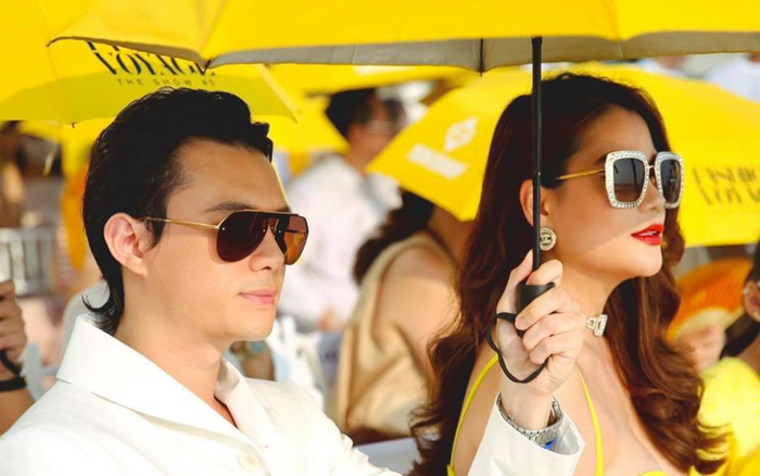 Những lần xuất hiện với Trương Ngọc Ánh, Anh Dũng luôn hết mực quan tâm bạn gái. Ảnh: FBNV