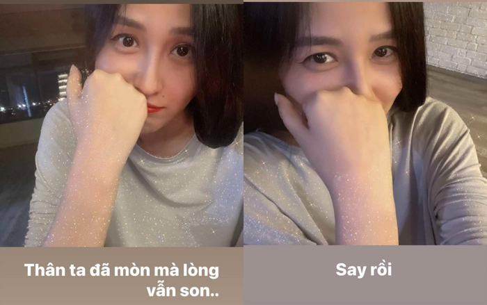 Mai Phương Thúy đăng tải trạng thái lạ trong tình trạng say rượu. 