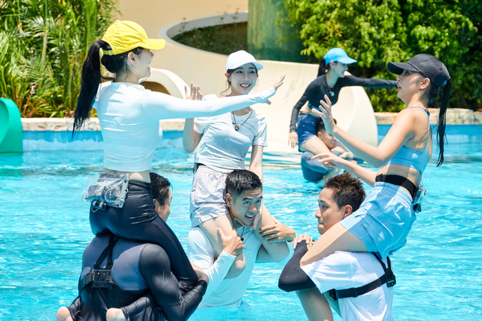 Yuna Vũ và Michael Trương may mắn được ghép cặp cùng nhau.