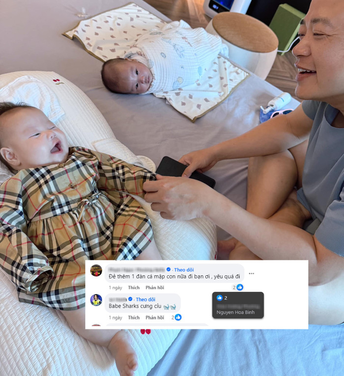 Shark Bình nhấn 'like' khi có người bình luận 'đẻ thêm 1 đàn cá mập con'.