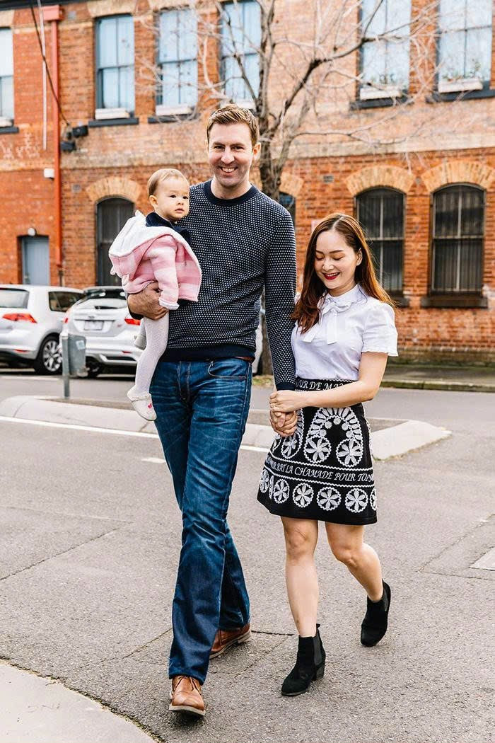 Lan Phương và chồng được nhận xét rất đẹp đôi.