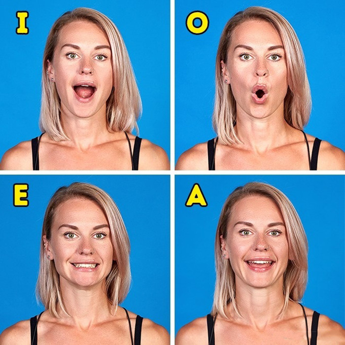 Thường xuyên tập cơ mặt cũng giúp gương mặt trở nên thon gọn.