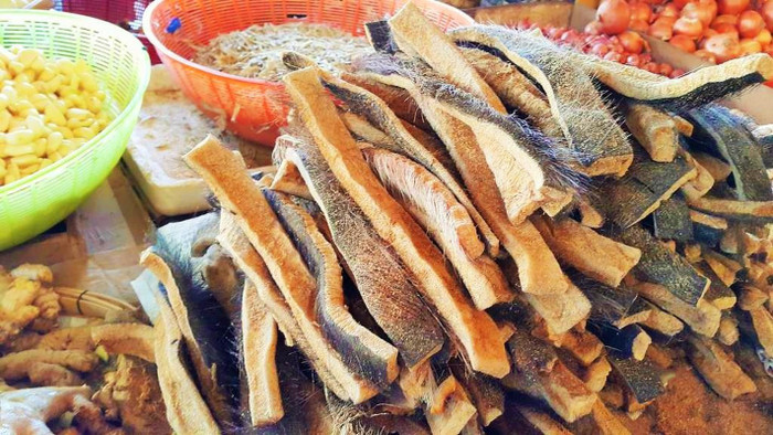 Da trâu là món ăn có mùi thối nhưng hương vị lại cực kỳ đặc biệt