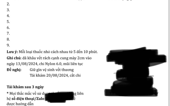 Thuỳ Anh được bác sĩ chỉ định cắt chỉ trong ngày 20/8