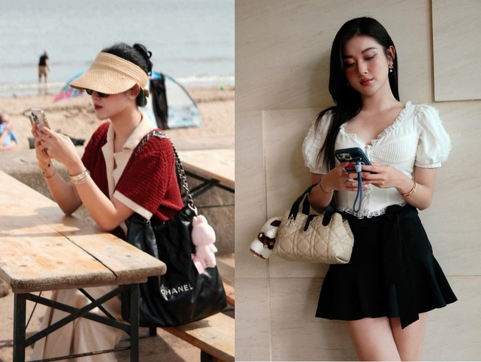 Á hậu Huyền My cực kỳ yêu thích phụ kiện LAbubu. Ảnh IGNV