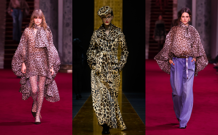 Hoạ tiết da báo phủ sóng khắp các sàn diễn thời trang Thu Đông.