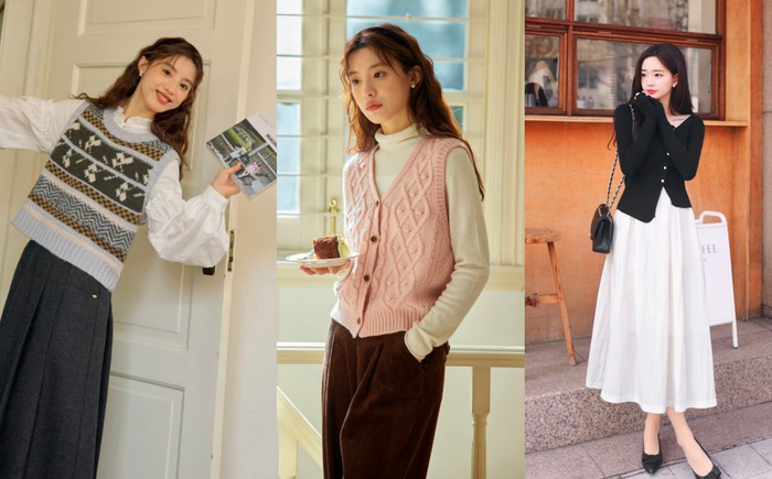 Áo len, áo cardigan phủ sóng thời trang 'back to school'.