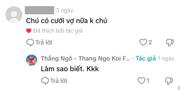 Bình luận của 'Vua cá Koi' Thắng Ngô khiến dân tình đặt nghi vấn anh đang yêu người mới.