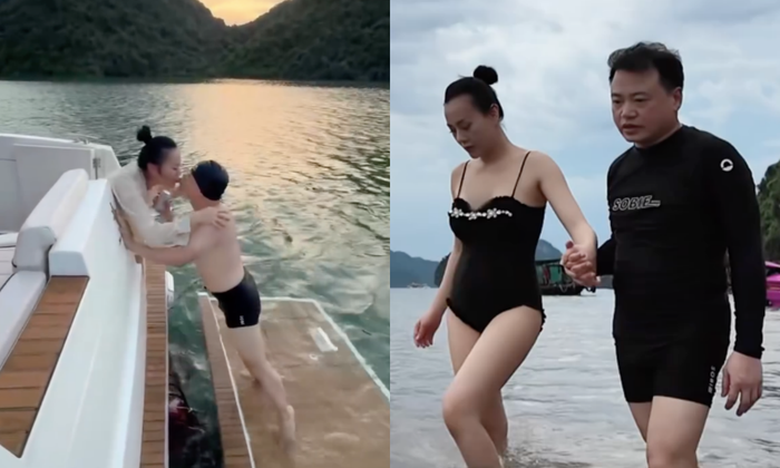 Phương Oanh khoá môi Shark Bình ngọt ngào trong chuyến du lịch kỷ niệm 1 năm kết hôn.