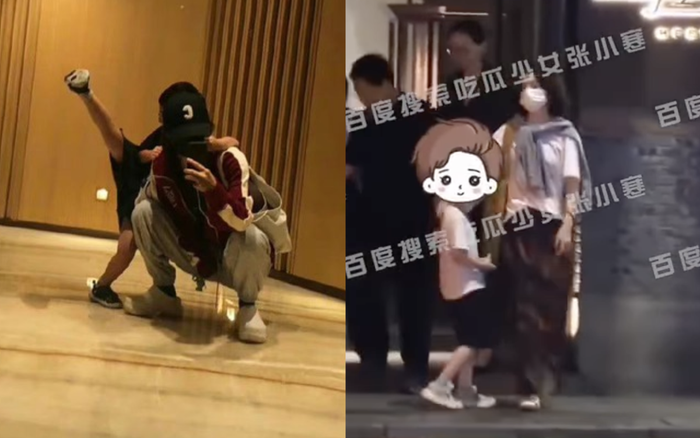 Con trai Triệu Lệ Dĩnh cao ráo hơn sau bức ảnh được nữ diễn viên đăng tải một năm trước. Ảnh: Sưu tầm