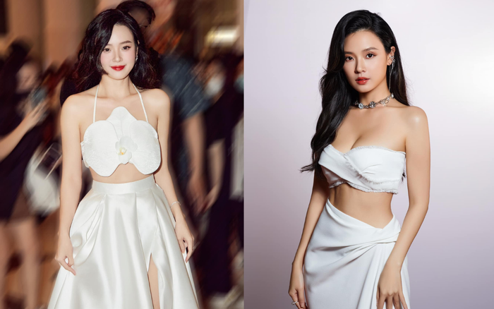 Trước khi lấy chồng, Midu tự tin 'cân' những bộ đồ cut-out. Ảnh: FBNV