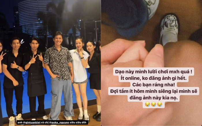 Puka lộ rõ khuôn mặt tròn trịa. Ảnh: Instagram puka_nguyen