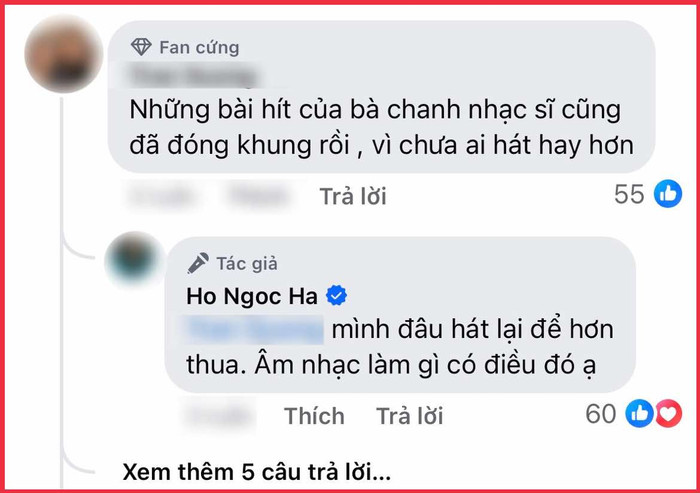 Hồ Ngọc Hà lên tiếng khi bị nói không bằng Phương Thanh