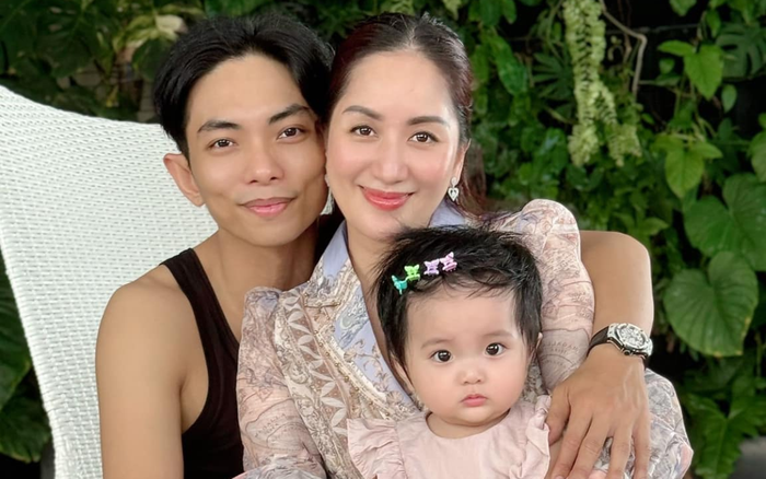 Khánh Thi sinh con lần ba 'dễ thở' hơn vì có Phan Hiển luôn hỗ trợ, chăm sóc vợ con. Ảnh: FBNV