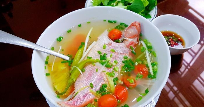 Canh chua cá bã trầu thơm ngon