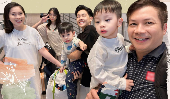 Thu Trang coi các con chồng như ruột thịt.