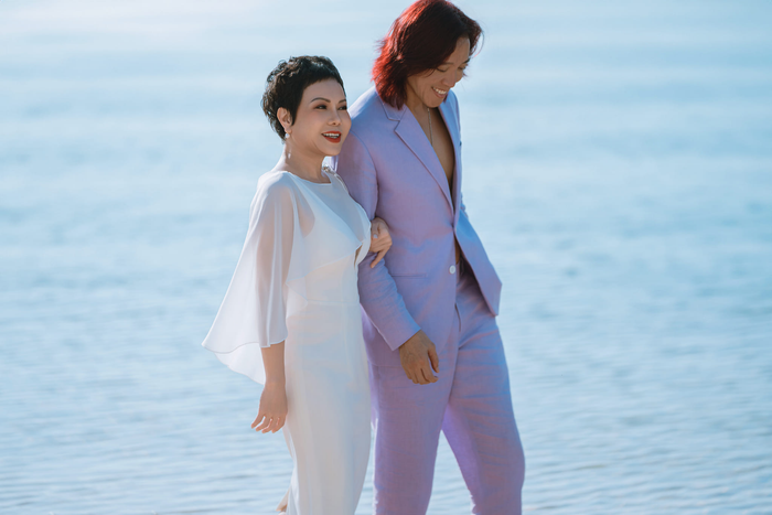 Việt Hương và ông xã Hoài Phương.