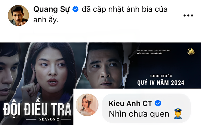 Phản ứng của bà xã màn ảnh về vai diễn mới của Quang Sự.