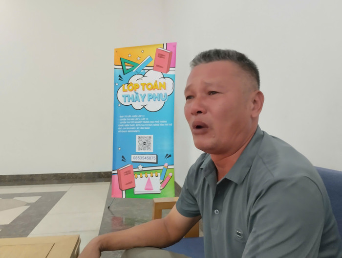 Ông Hảo vô cùng đau xót trước sự việc của con trai