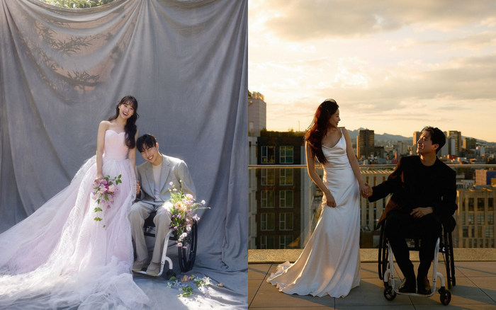 Chuyện tình của nữ ca sĩ với bạn trai khuyết tật đã truyền cảm hứng tới nhiều khán giả. Ảnh: Instagram bimil_jieun