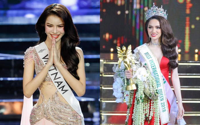 Hương Giang làm hoa hậu nhưng vẫn bị lép vế với Tường San ở một điểm. 