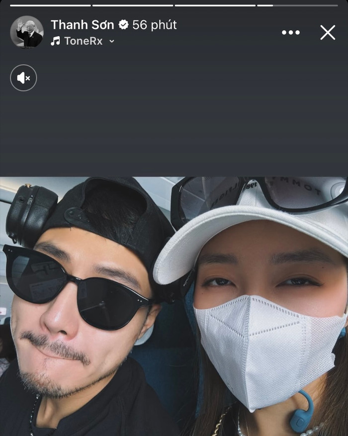 Khoảnh khắc ngọt ngào được Thanh Sơn chia sẻ.