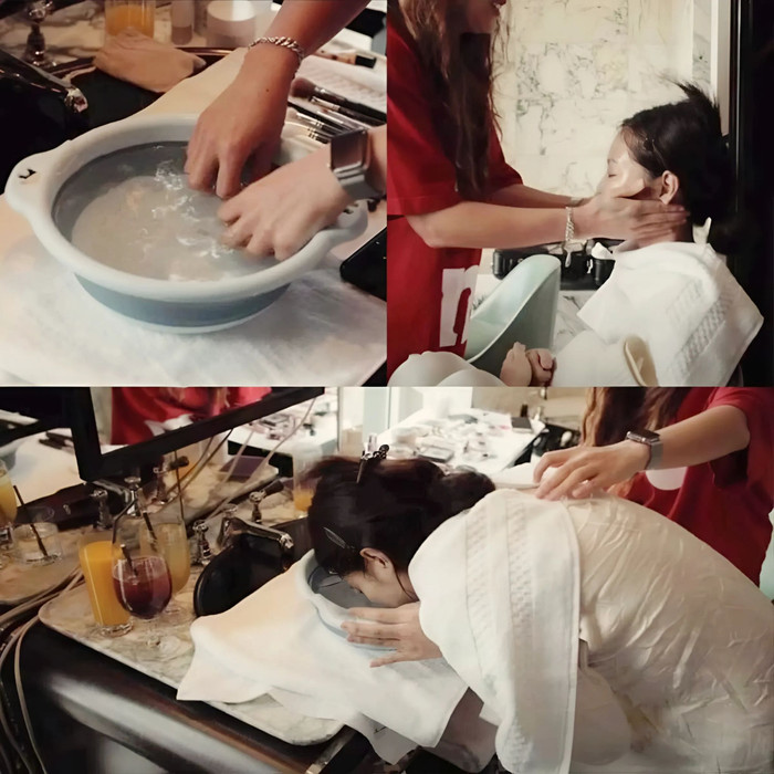 Jennie (Blackpink) làm đẹp từ nước đá lạnh. 