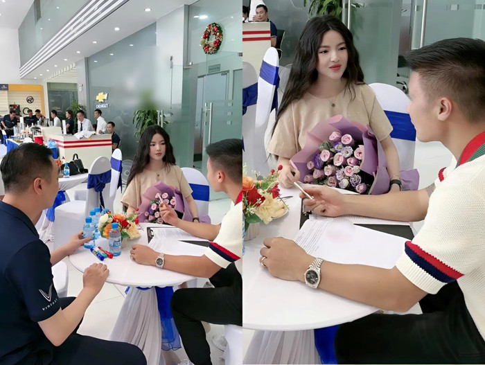 Chu Thành Huyền được Quang Hải tặng xế hộp tiền tỷ. 