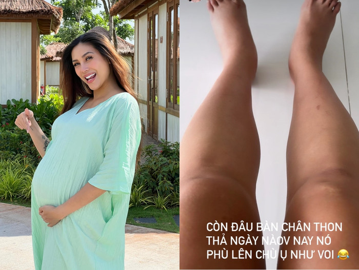 Võ Hoàng Yến gặp 3 vấn đề sức khỏe khi mang thai con đầu lòng. 