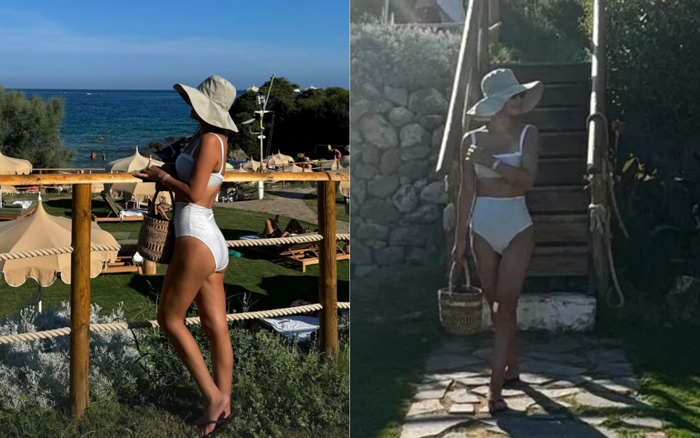 Nữ diễn viên tự tin khoe thân hình thon gọn dù đã trải qua hai lần sinh nở. Ảnh: Instagram jungeum84