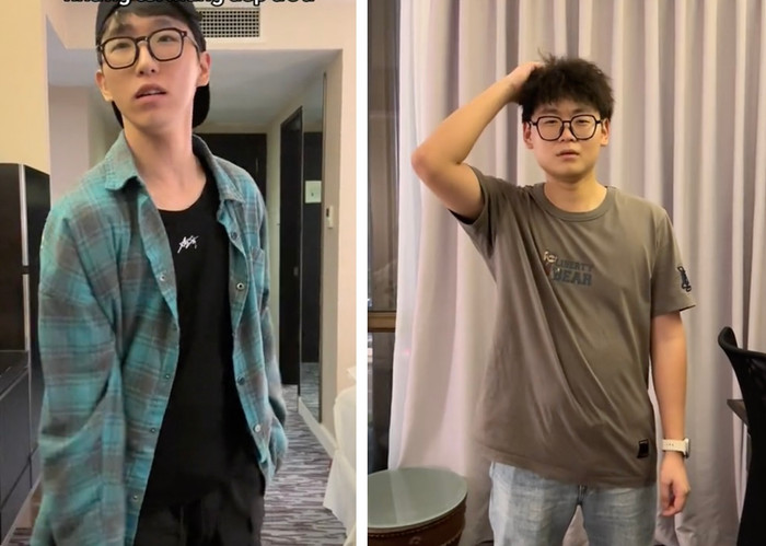 Hai cậu cháu Minh Hiển và Nhất Dương đã cùng nhau diễn một tiểu phẩm hài trên TikTok.