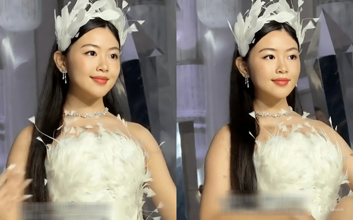 Con gái Quyền Linh mất điểm khi lần đầu diễn thời trang Ảnh 2