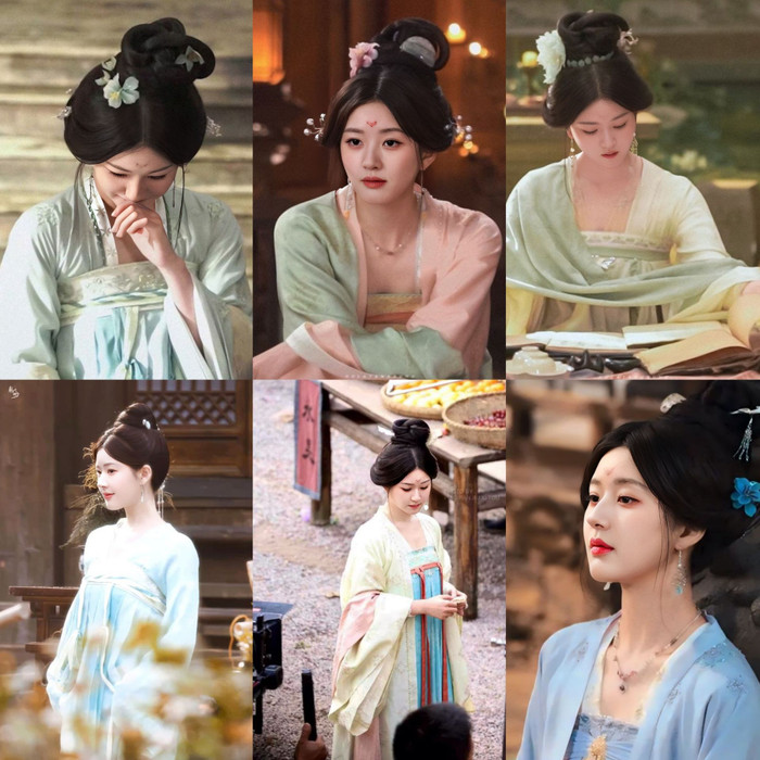 Một số tạo hình của Triệu Lộ Tư trong Rèm Ngọc Châu Sa. 