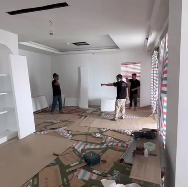 Đặng Thu Thảo khoe cơ ngơi lúc sắp hoàn thiện.