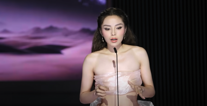 Phần thể hiện của Kỳ Duyên trong chặng đua đầu tiên tại Miss Universe Vietnam 2024 gây tranh cãi.