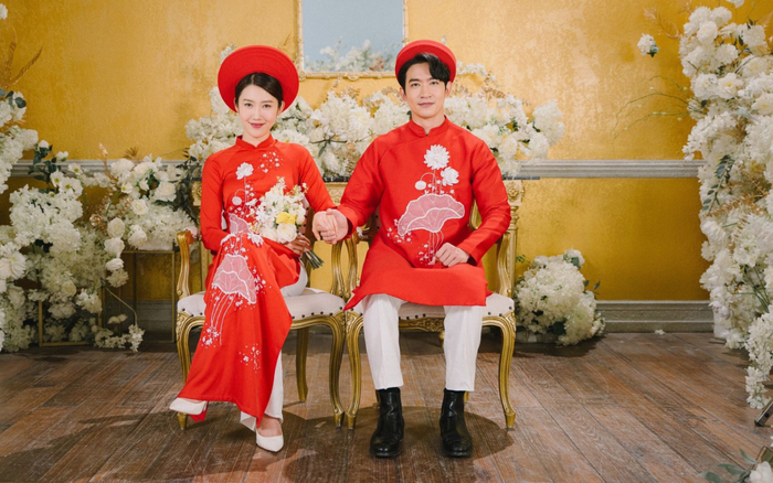 Thúy Ngân và Võ Cảnh trong đám cưới cổ tích.