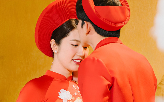 Thúy Ngân tung trọn bộ ảnh cưới truyền thống, chính thức 'lên xe hoa' với chồng lớn hơn 1 tuổi Ảnh 2