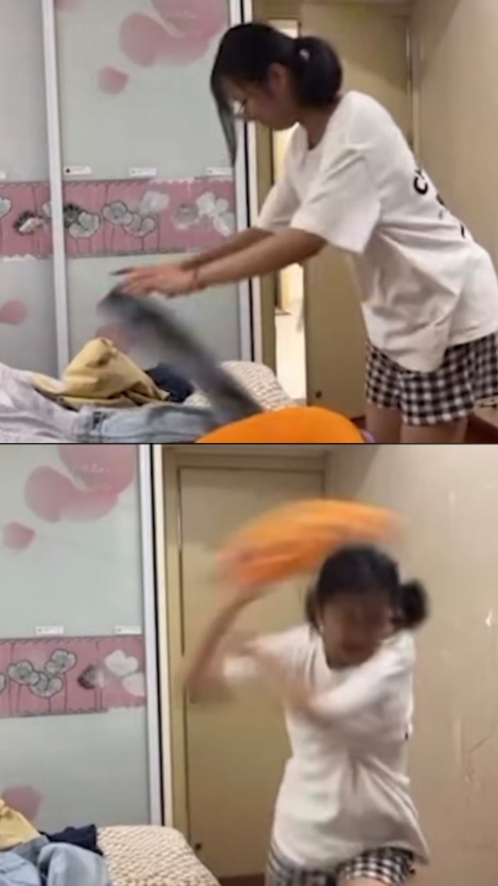 Clip này đã khiến nhiều người xem cảm thấy thú vị bởi sự khéo léo và hài hước của cô gái.