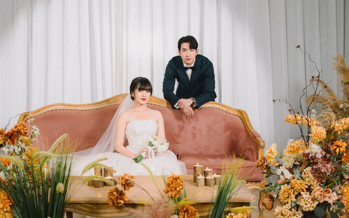 Không gian lễ cưới của cặp đôi đình đám Vbiz trong dự án mới.