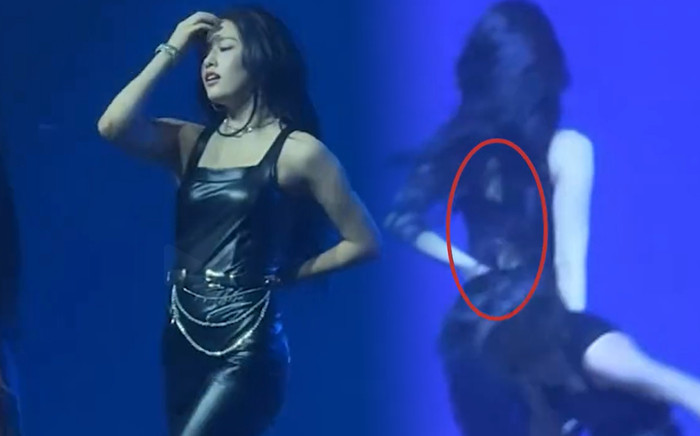 Nữ ca sĩ bị hỏng khóa kéo, bung áo trên sân khấu khiến khán giả thót tim Ảnh 2