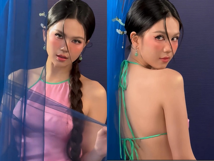 Ngọc Trinh sắp sửa tham gia một phiên livestream bán hàng với tạo hình chị Hằng trên cung trăng.