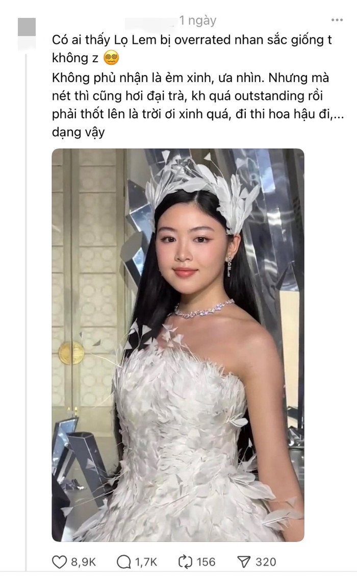 Sau một ngày bài viết về con gái Quyền Linh được đăng tải trên nền tảng Thread, vẫn có nhiều người để lại bình luận nêu lên quan điểm riêng. Ảnh: Chụp màn hình