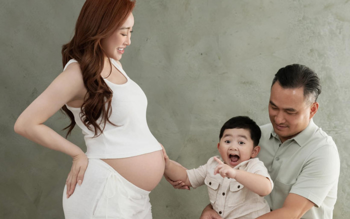 Vợ hai Chi Bảo khoe nhan sắc đẹp 'hút hồn' trước ngày lâm bồn Ảnh 2